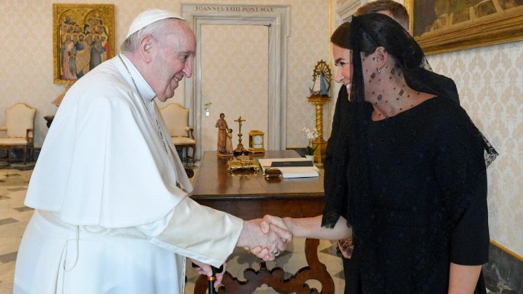 Pope Francis receives Hungarian President Katalin Novák