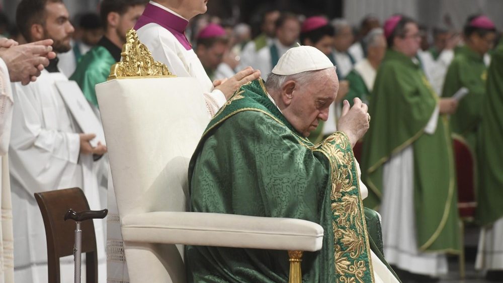 Papa Francisco na Missa com os Cardeais na Baslica de S?o Pedro, 30 de agosto de 2022