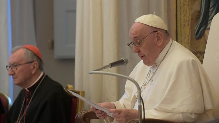 Pope Francis greets Pontifical Representatives