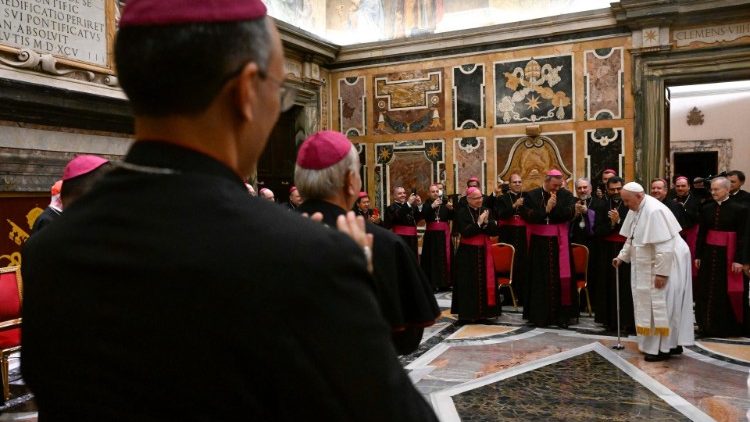 Ferenc pápa csütörtökön fogadta az új püspökök első csoportját  
