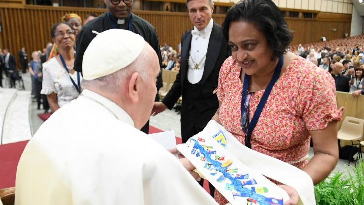 Papst Franziskus bei einem Treffen mit Katecheten aus aller Welt