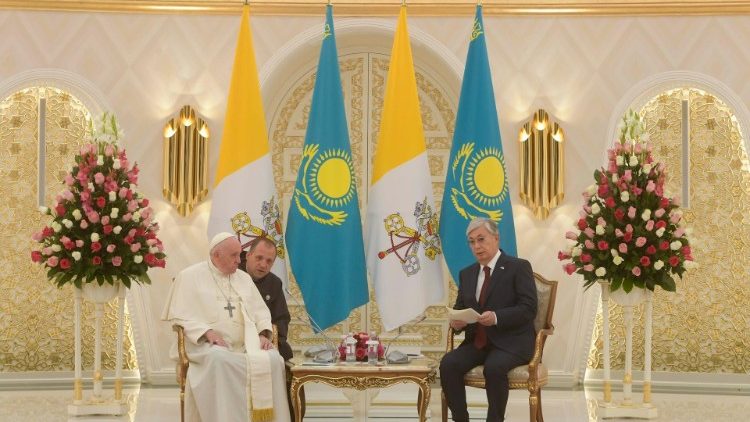 El Papa y el Presidente de Kazajistán