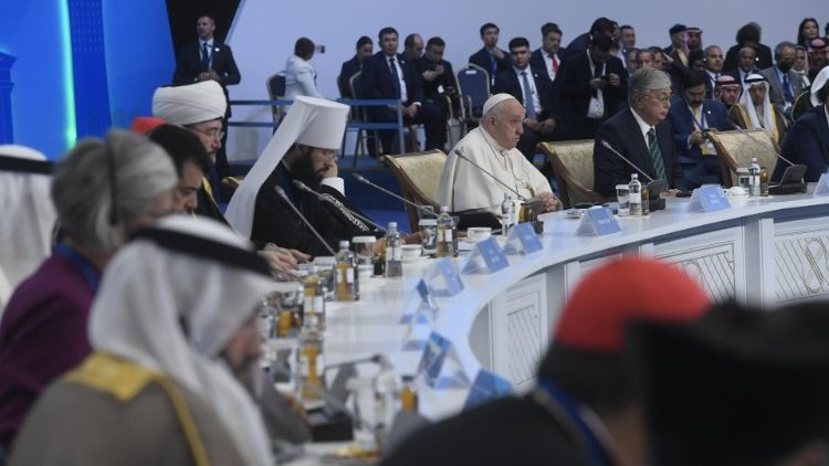 Pope Francis with other religious leaders