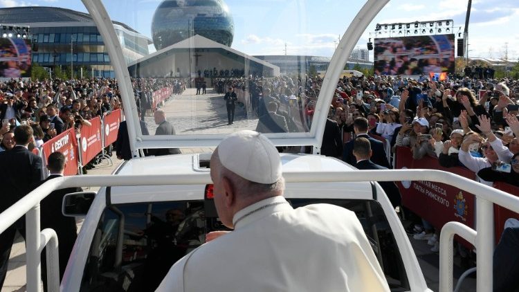 Um dos momentos da Viagem Apostólica do Papa Francisco ao Cazaquistão 14.09.2022 (Vatican Media)