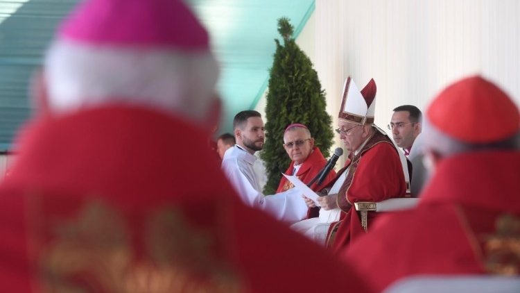 Le Pape lors de la messe à Nour-Soultan