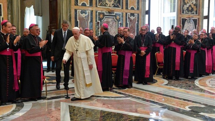 Pope Francis with the new Bishops