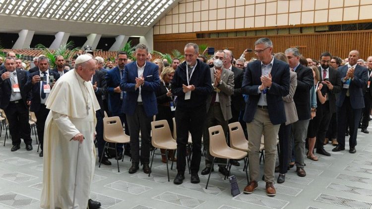 Papa Françesku gjatë audiencës së sotme me pjesëmarrësit e Konferencës ndërkombëtare “Sport for all - Cohesive, Accessible and Tailored to each person”