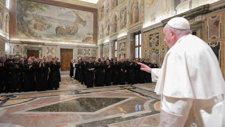 Papa Franjo sa sudionicima generalnoga kapitula Kongregacije Presvetoga Otkupitelja