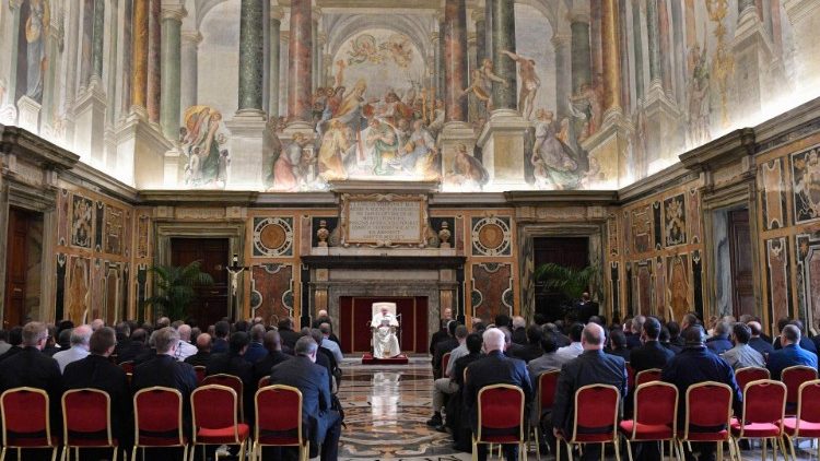 Audience du Pape François avec les oblats