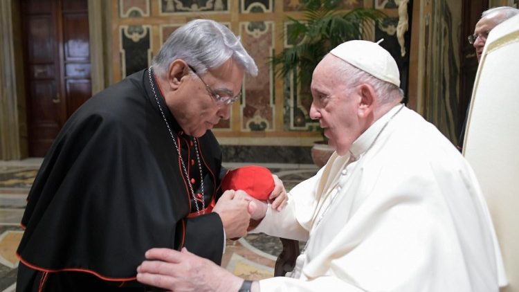 Papa s kardinalom Marcellom Semerarom, pročelnikom Dikasterija za proglašenje svetih