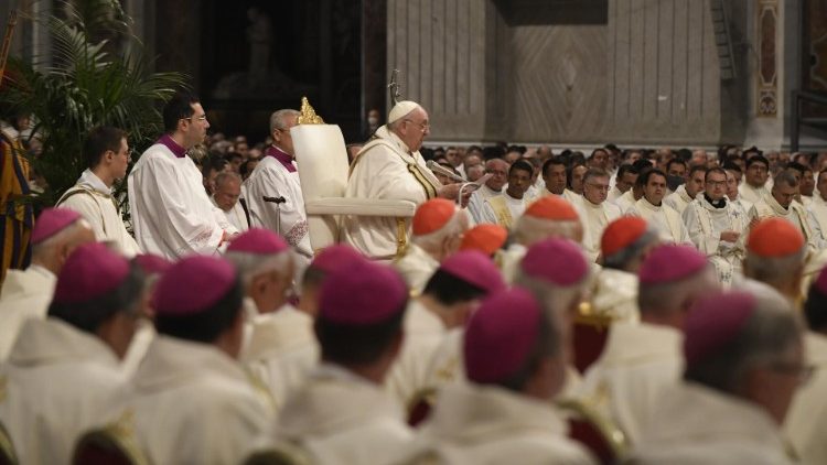 Papa Francesco presiede la Messa 