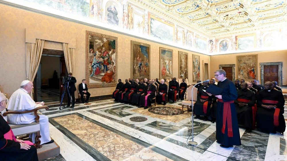 Papa Franjo sa sudionicima generalnoga kapitula Mariannhillskih misionara
