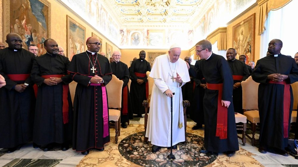 Papa Franjo sa sudionicima generalnoga kapitula Mariannhillskih misionara