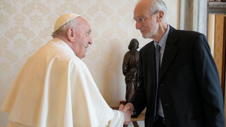 Il Papa e l'architetto Renzo Piano