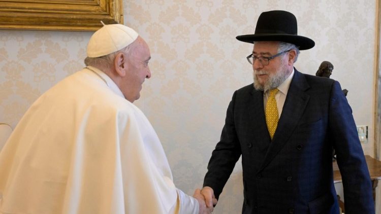 P. Goldschmidtas popiežiaus audiencijoje 2022 m. spalio 24 d.