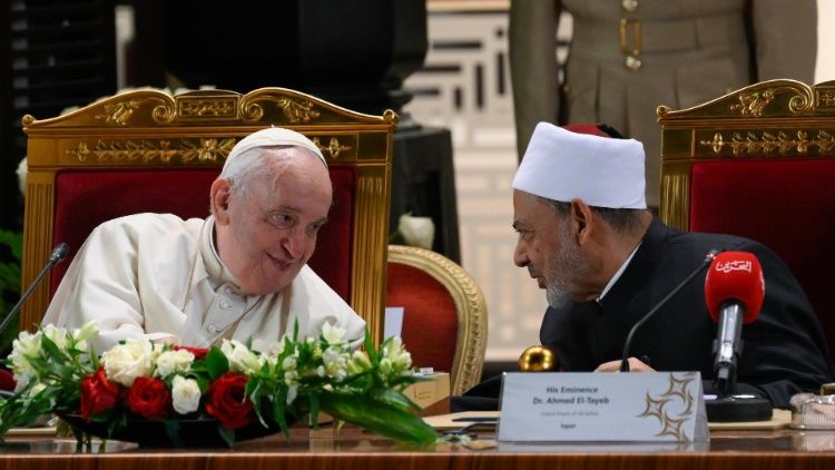 Папа Францішак і імам Ахмад Аль-Таеб