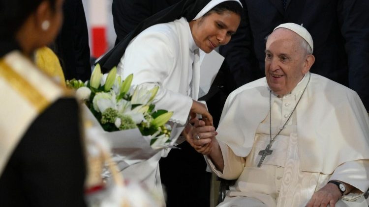 Der Papst dankte den Ordensfrauen für ihren Einsatz zugunsten der Bildung