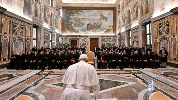 Papst Franziskus empfing die Gruppe bereits Donnerstag, den Text seiner frei gehaltenen Rede veröffentlichte der Vatikan erst heute