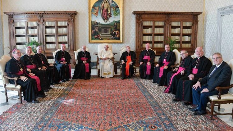 Die niederländischen Bischöfe beim Papst