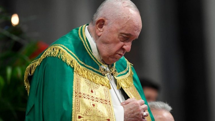 Papa Franjo tijekom misnoga slavlja na Svjetski dan siromaha