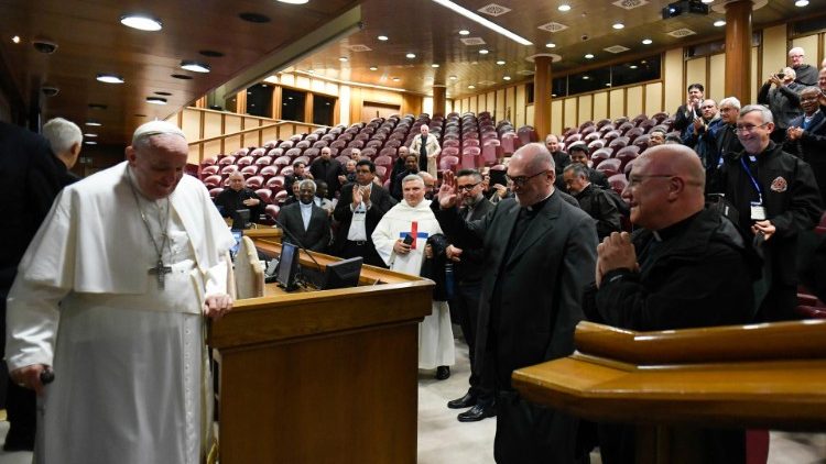 Papież z uczestnikami spotkania Unii Przełożonych Generalnych zakonów męskich
