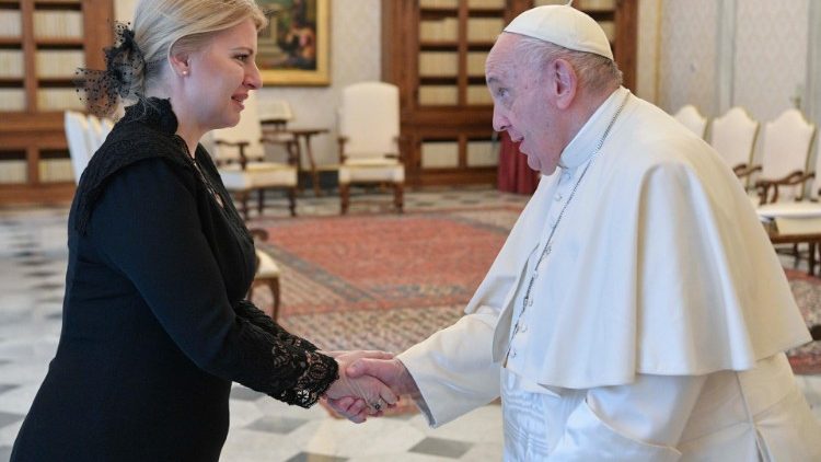 Папа Франциск и президент Словацкой Республики  (Ватикан, 10 декабря 2022 г.)