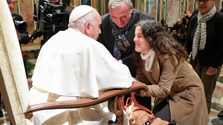 Le Pape reçoit le Conseil national de l’Union italienne des aveugles et des malvoyants, le 12 décembre 2022