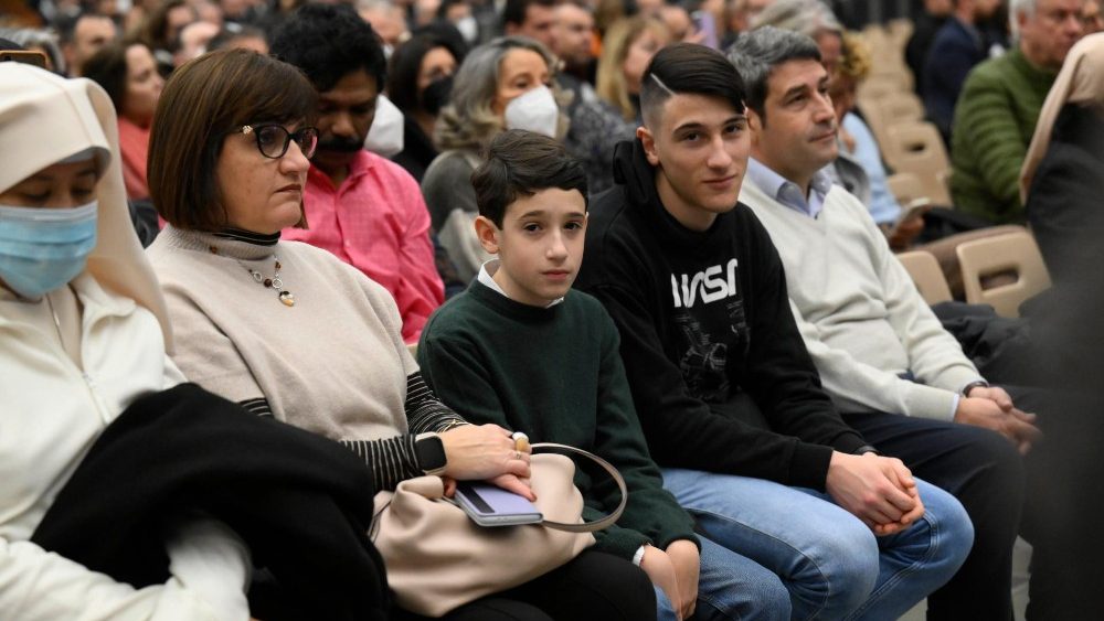 Audiencia zamestnancov Vatikánu s rodinami 