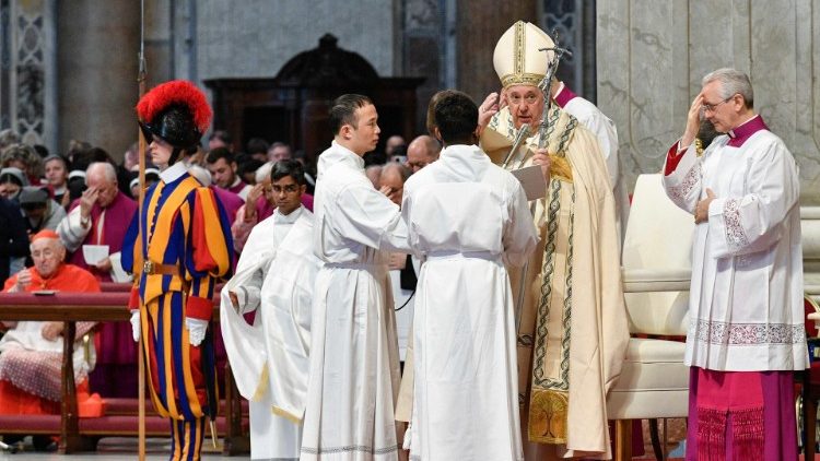 Le Pape lors de la messe du 1er janvier 2023.