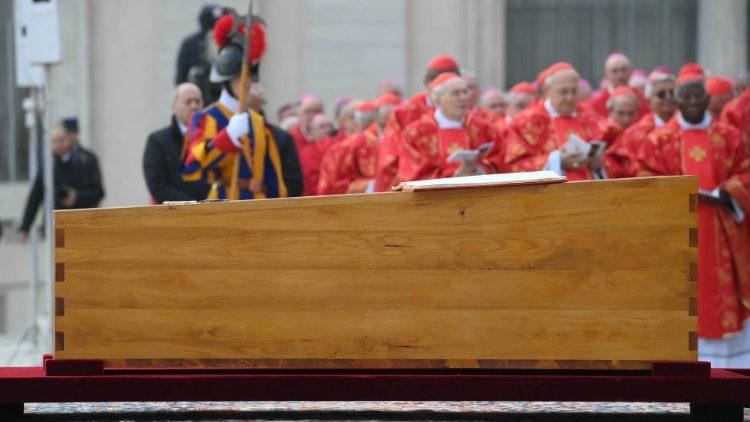 Cardinal Lacroix joined around 120 other Cardinals at Benedict XVI's Requiem Mass