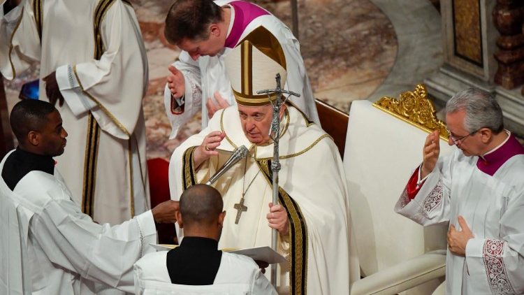 Pope Francis at Mass
