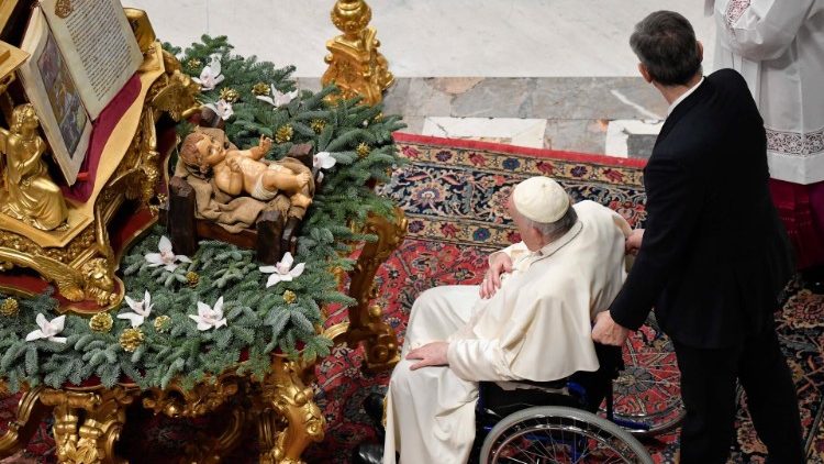 Pope Francis at Mass