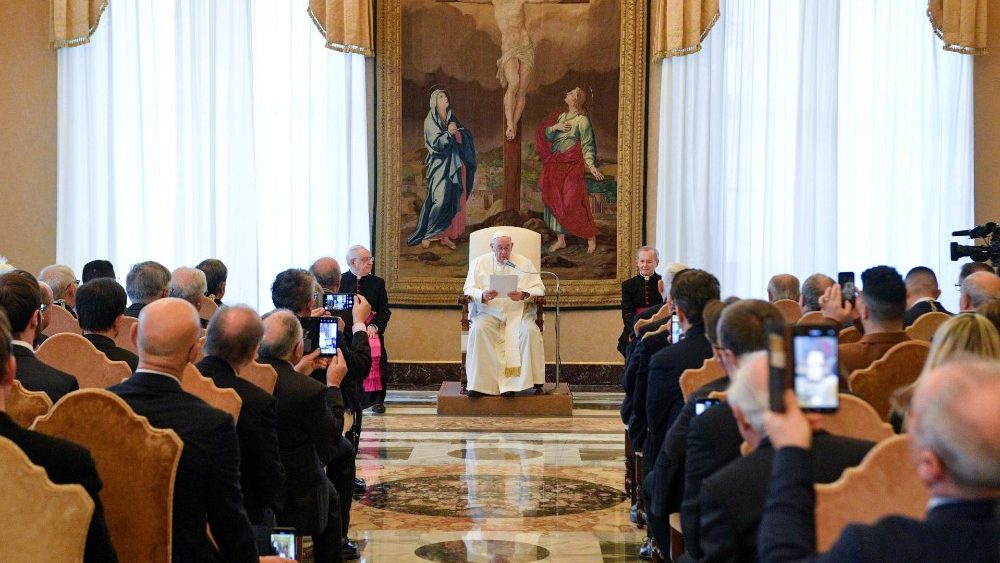 Papa Francisco com os Membros da Confedera??o das Confrarias