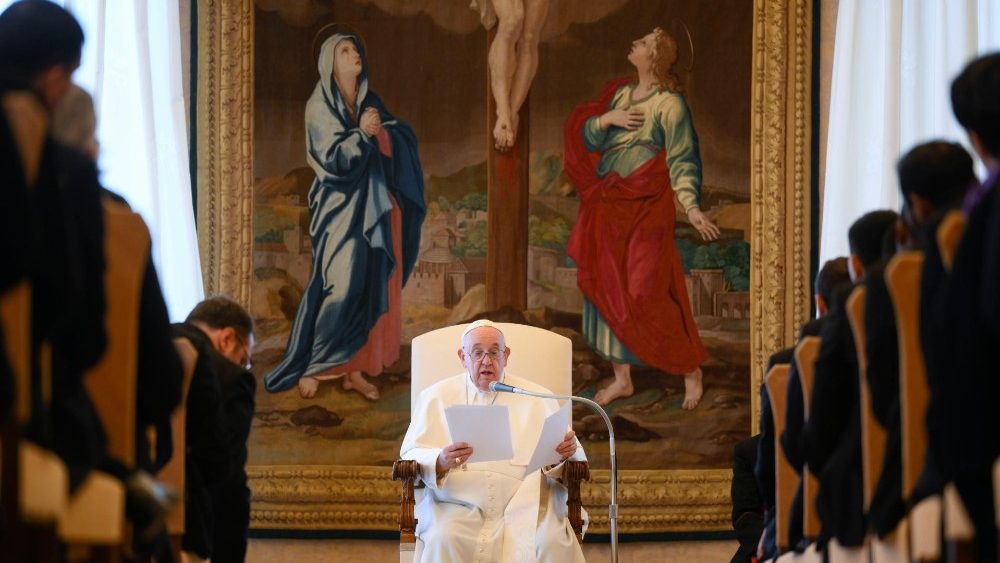 Il Papa con la comunit del Pontificio Collegio Urbano "de Propaganda Fide"