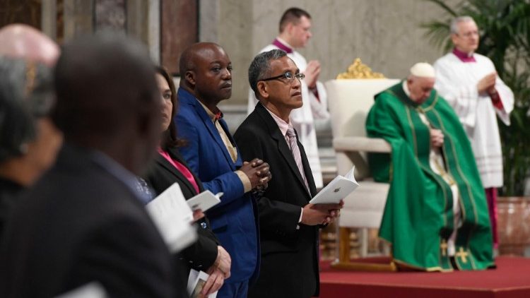 The MAP presiding over Mass in the Vatican for the Sunday of the Word of God.