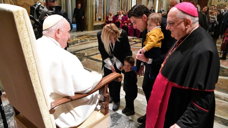 O Papa Francisco na audiência de inauguração do Ano Judiciário do Tribunal da Rota Romana