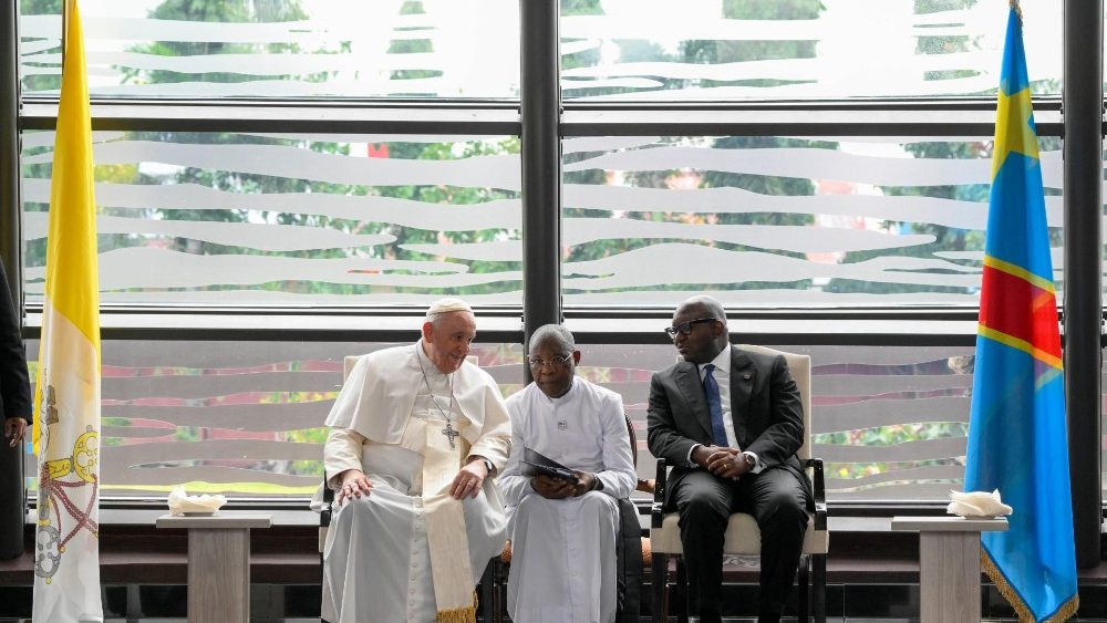 Le Pape François est arrivé à Kinshasa, le 31 janvier 2023. 