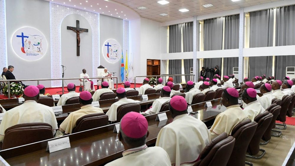 Encontro do Papa Francisco com os Bispos da RDCongo