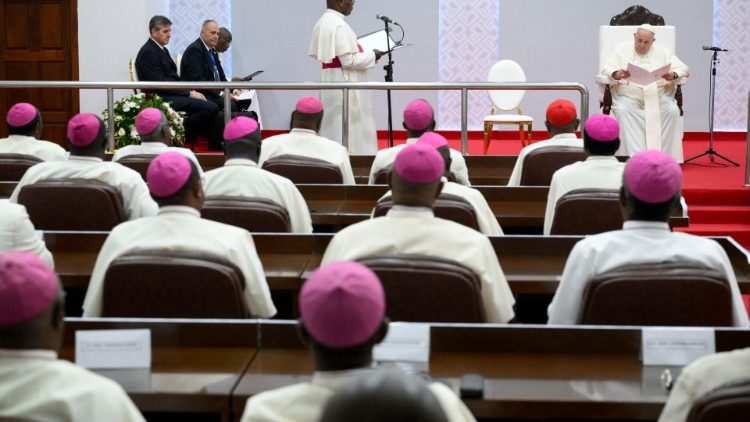Il presidente della Conferenza episcopale monsignor Marcel Utembi Tapa