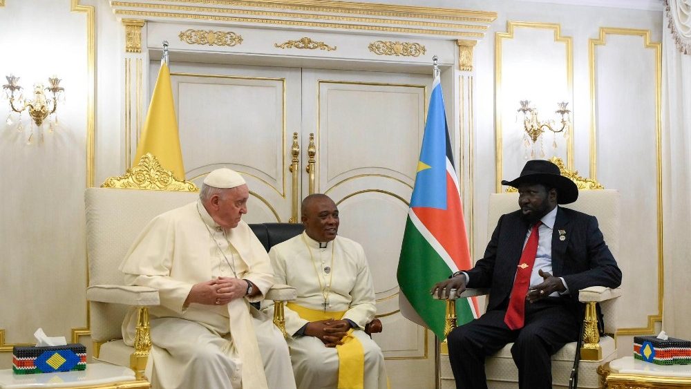 Papst Franziskus und Pr?sident Salva Kiir