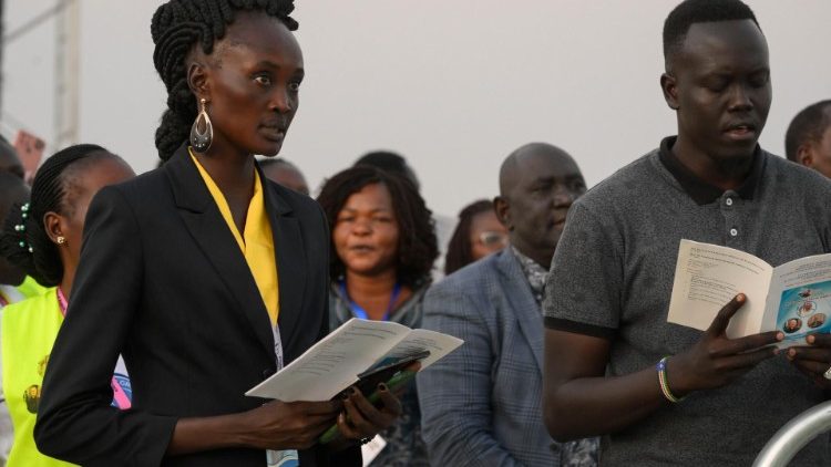 Participants in the Ecumenical Prayer meeting in Juba