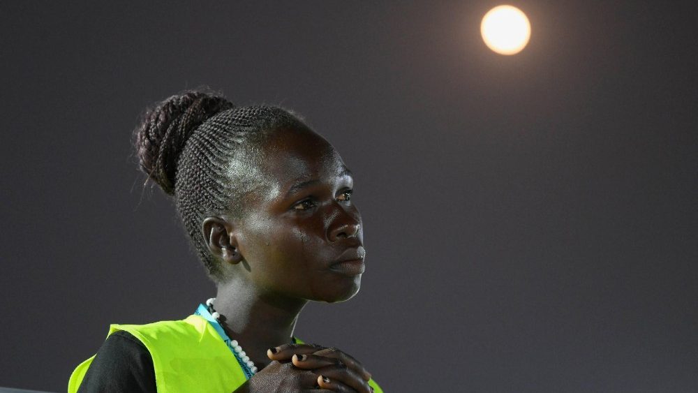 Prière œcuménique au Mausolée John Garang, à Juba, le 4 février