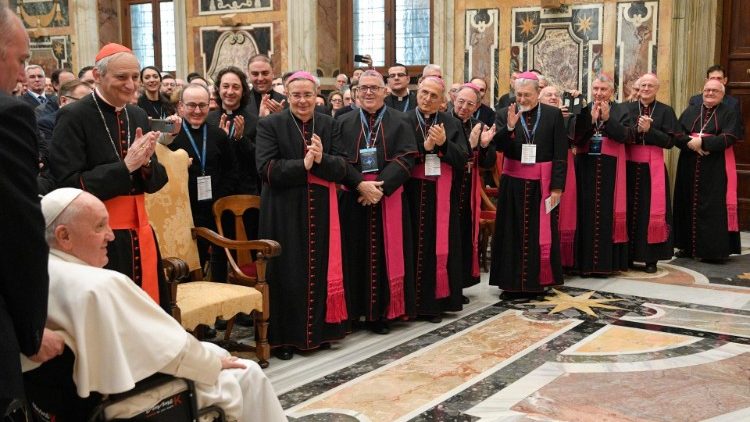 Trenutak s audijencije u Apostolskoj palači