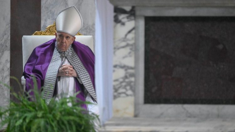 Papa Franjo na misi Pepelnice