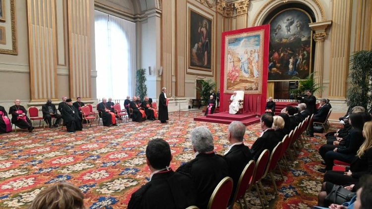 Il Papa in occasione dellinaugurazione dellanno giudiziario del Tribunale dello Stato della Citt del Vaticano.