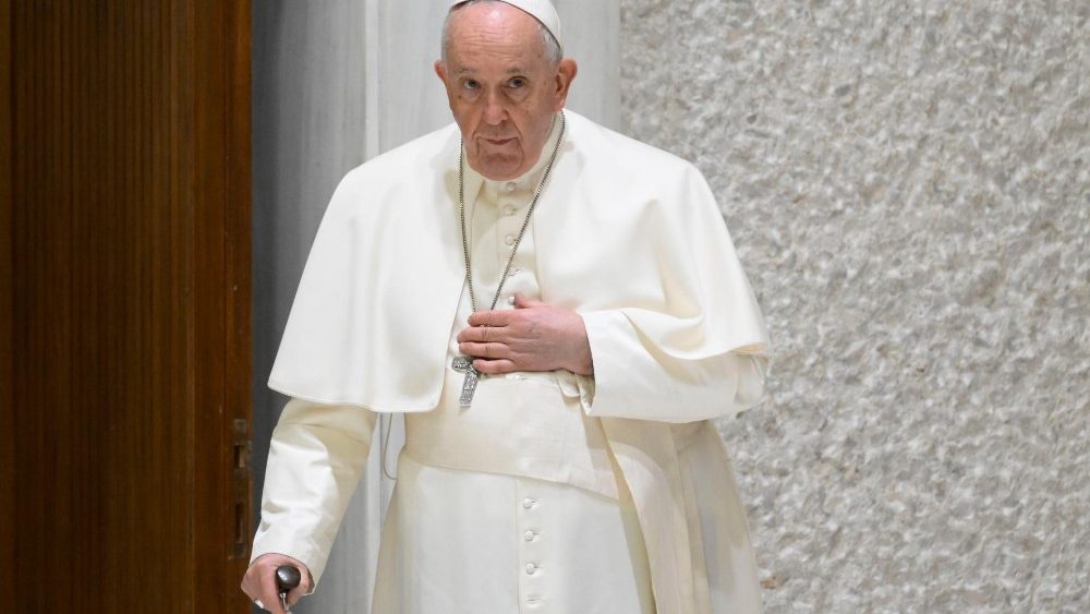 Papa Francisco com Reitores, Professores, Alunos e Funcionrios das Universidades e Institui??es Pontifcias Romanas na Sala Paulo VI