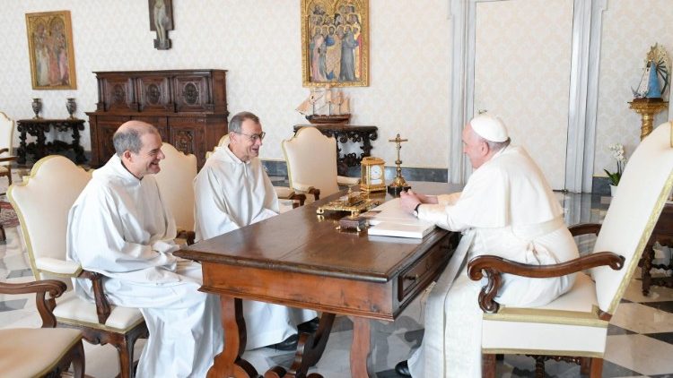 Frre Alois e frre Matthew in visita dal Papa nel marzo scorso