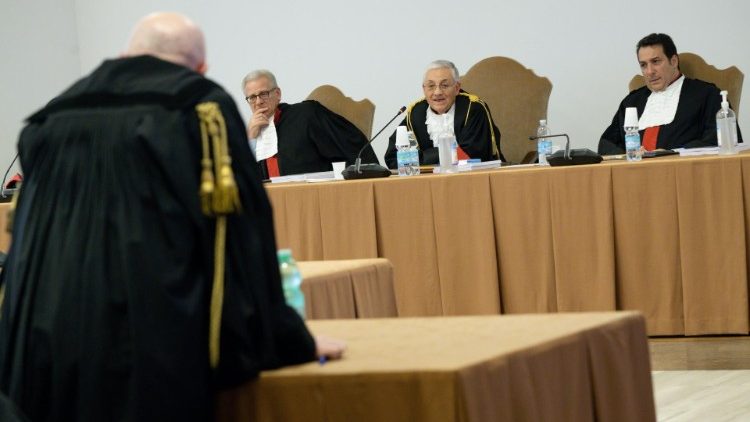 Uma imagem do processo do Tribunal vaticano sobre a gest?o dos fundos da Santa S (Vatican Media)