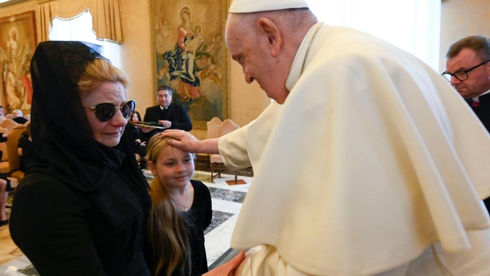 2023.03.24 Famiglie dei Minatori polacchi periti nelle miniere di carbone il 20 e 23 aprile 2022