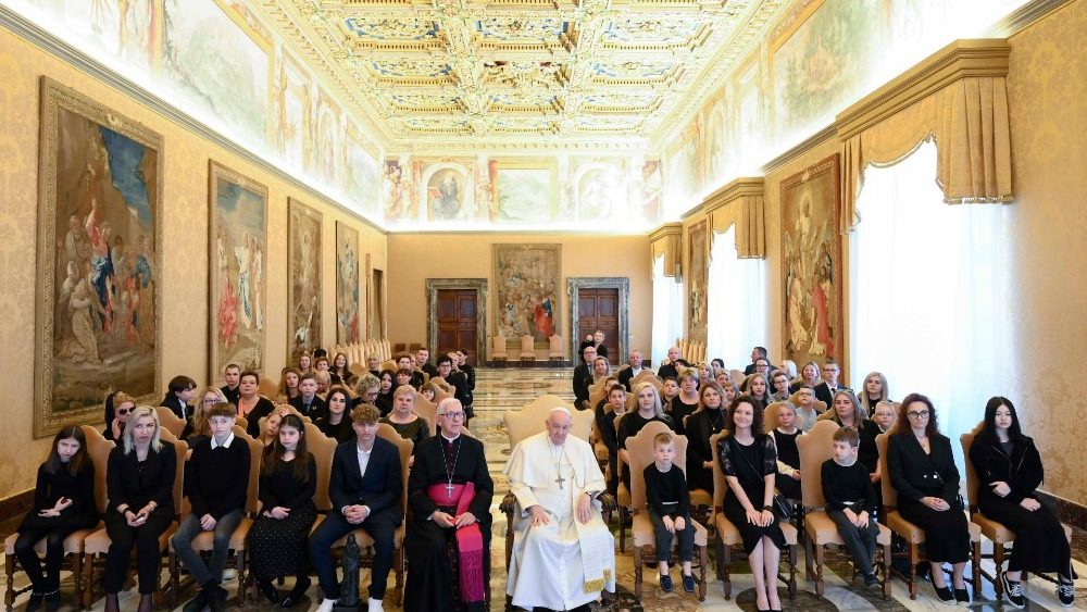 2023.03.24 Famiglie dei Minatori polacchi periti nelle miniere di carbone il 20 e 23 aprile 2022